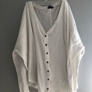 Out From Under Jojo Oversized Thermal Button-Front